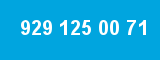 929 125 00 71